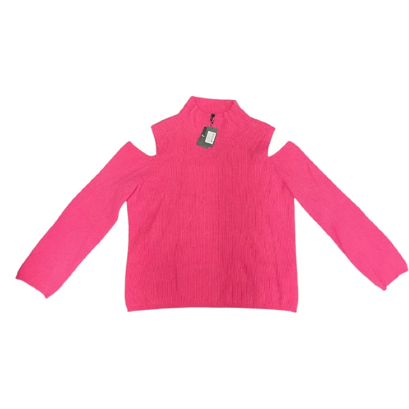 Sweater Cashmere By Clothes Mentor In Pink, Size: L