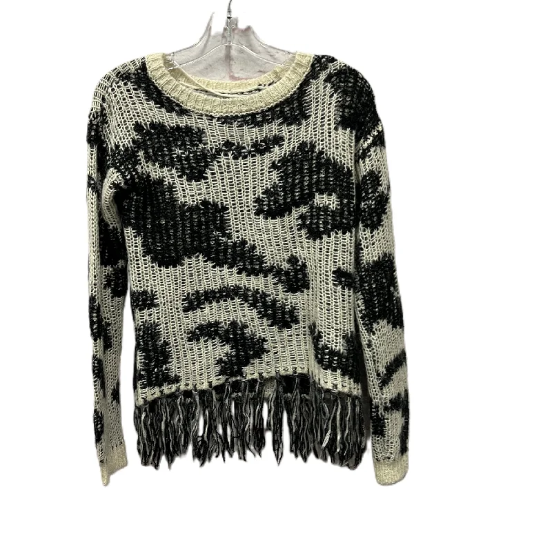 Sweater By Vero Moda In Black & Cream, Size: S