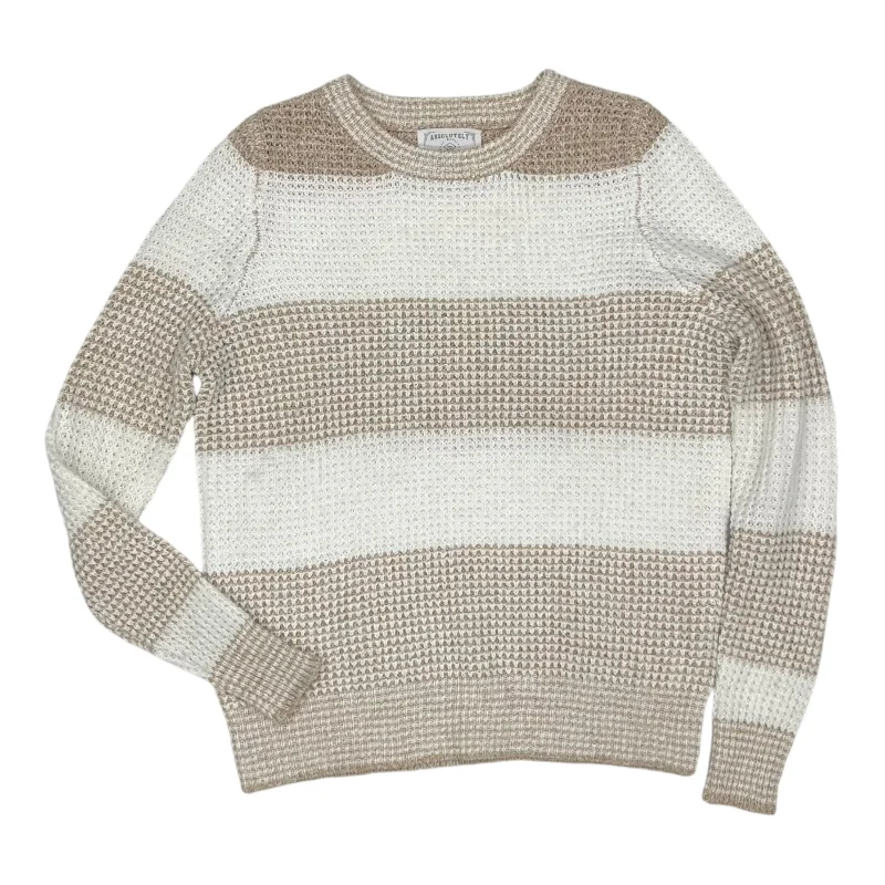 Sweater By Absolutely In Tan & White, Size:Xs