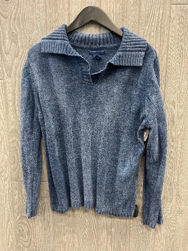 Sweater By Karen Scott In Blue, Size: M