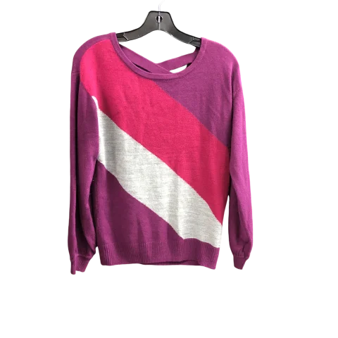 Sweater By New York And Co In Pink & Purple, Size: S