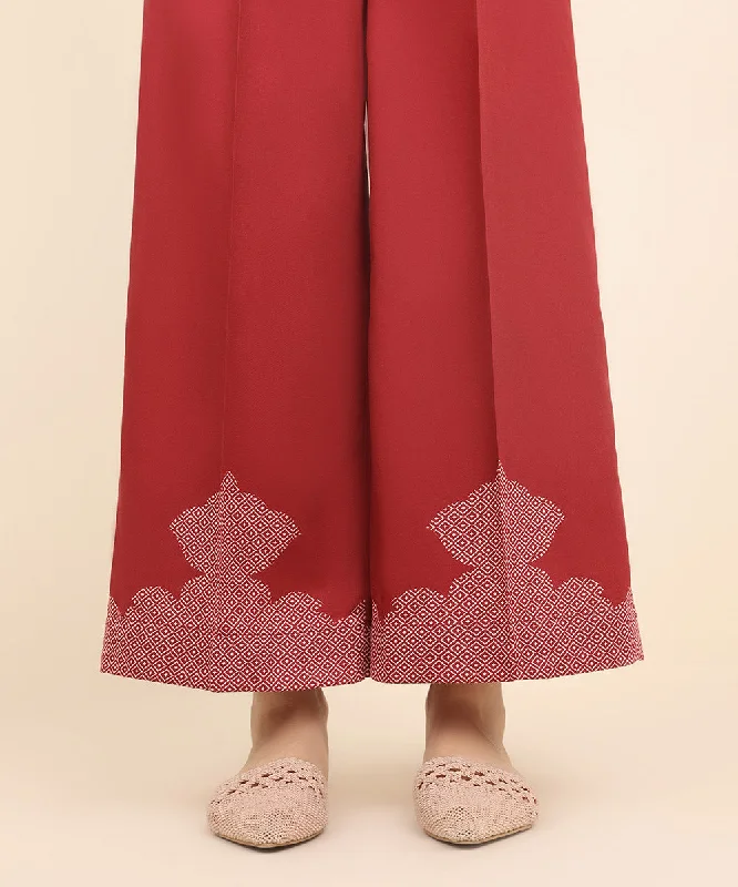 Printed Cotton Satin Culottes