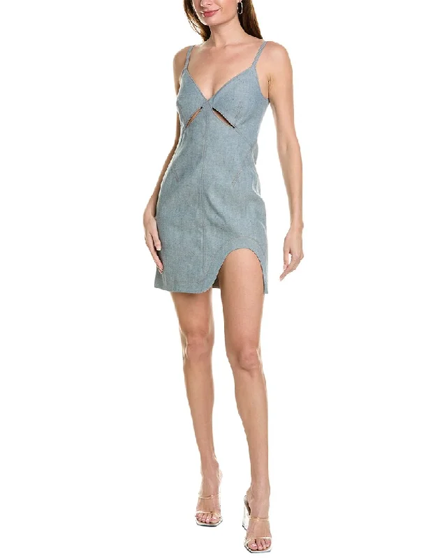 Et Ochs Kelly Denim Cutout Mini Dress