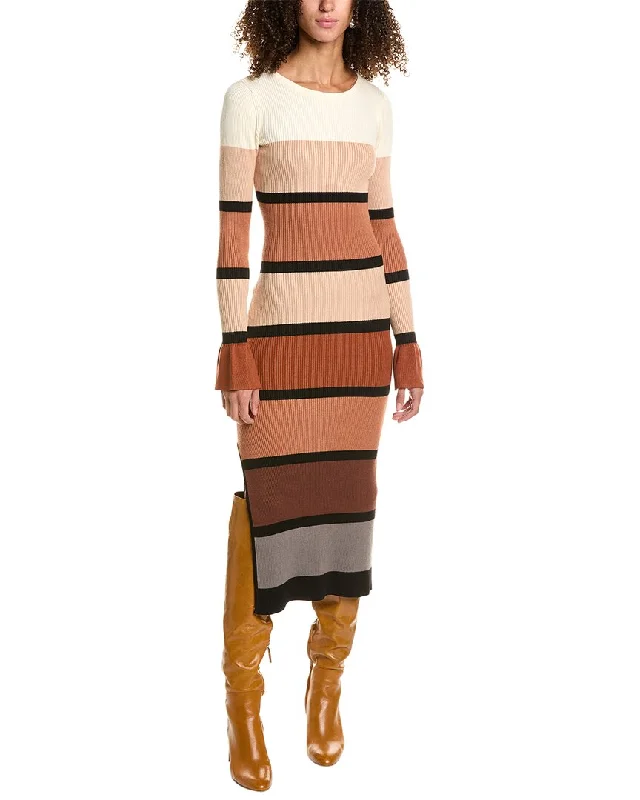 Rachel Parcell Colorblocked Midi Dress