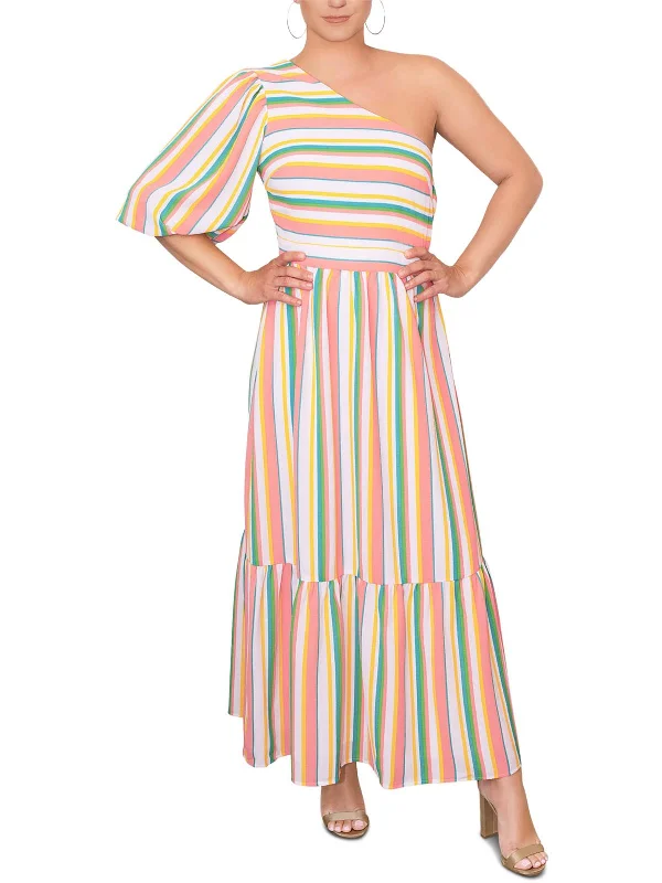 Womens Striped Long Maxi Dress