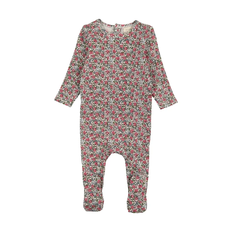 Lil Legs Footie - Pink Floral