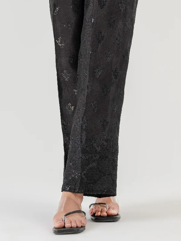 Embellished Raw Silk Trouser (Pret)