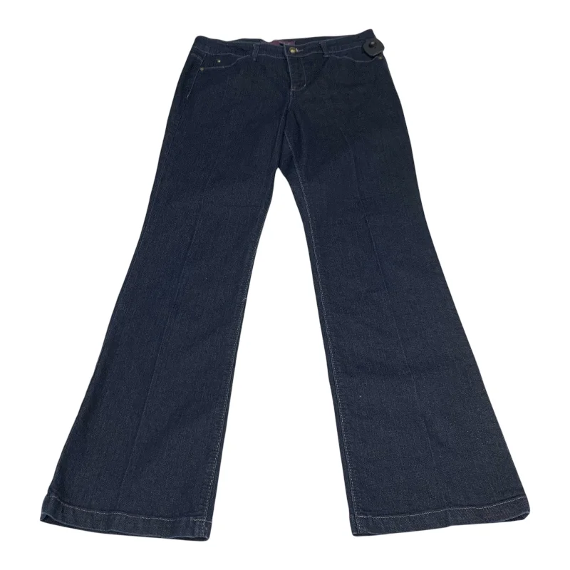 Jeans Straight By Gloria Vanderbilt In Blue Denim, Size: 12