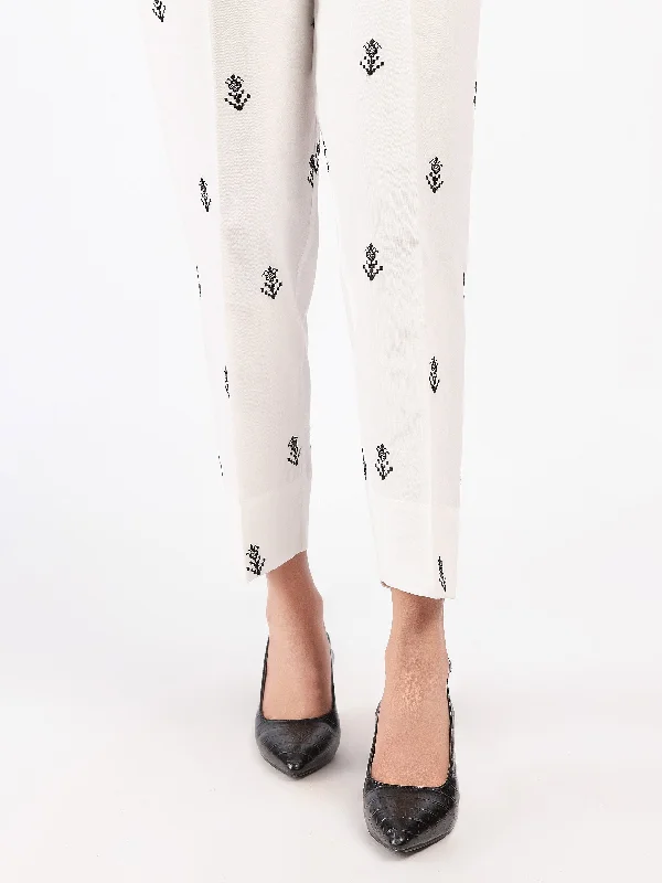 Embroidered Winter Cotton Trousers