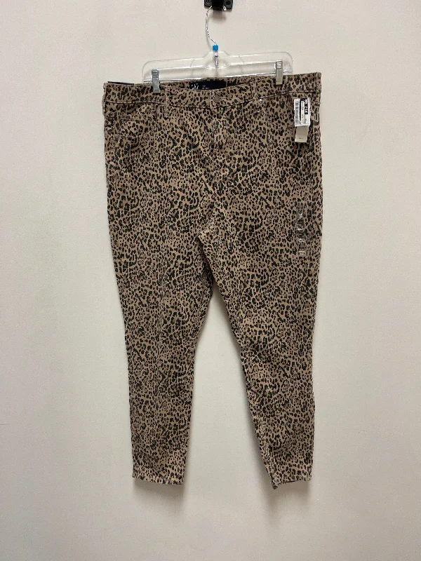 Jeans Skinny By Gap In Animal Print, Size: 20