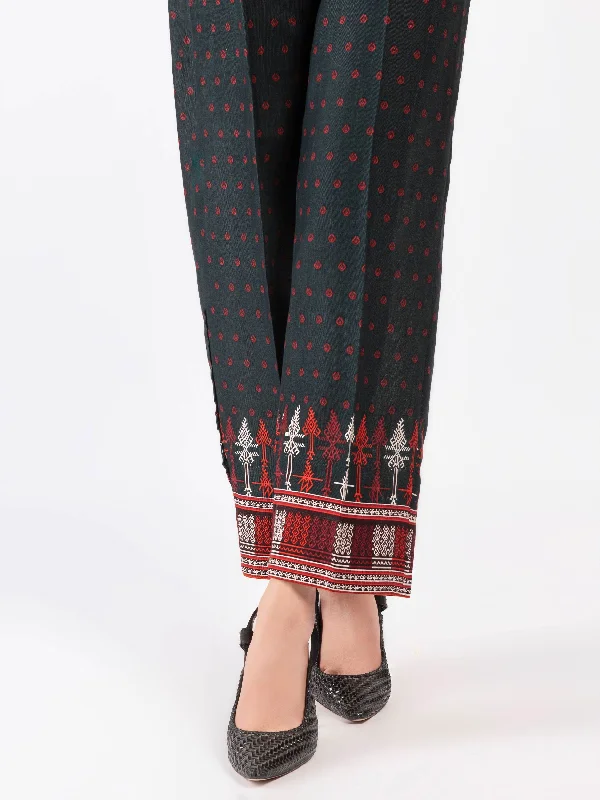 Printed Khaddar Trousers