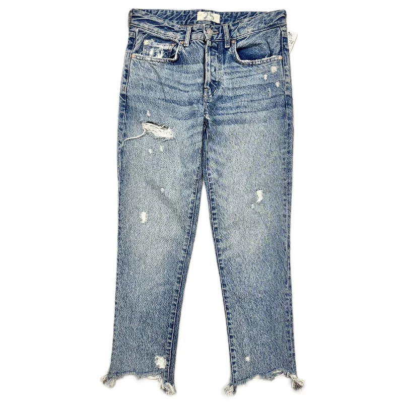 Jeans Skinny By Free People In Blue Denim, Size: 0