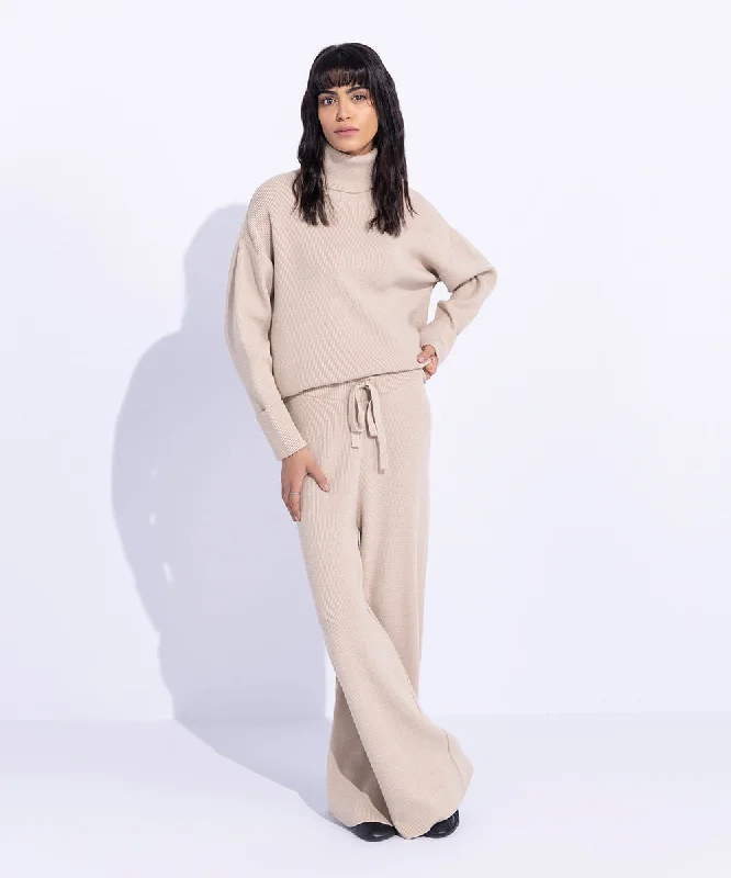 Ribbed Knitted Trousers