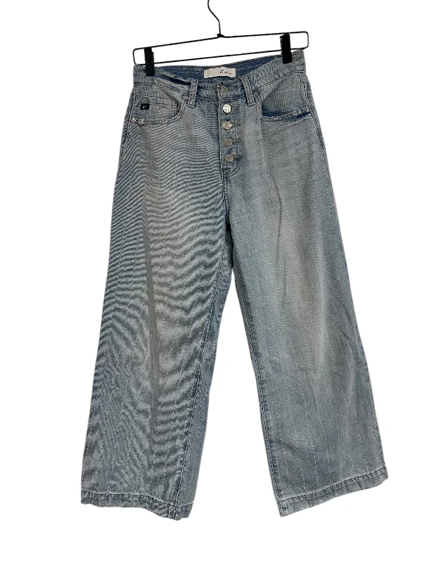 Jeans Wide Leg By Kancan In Blue Denim, Size: 2