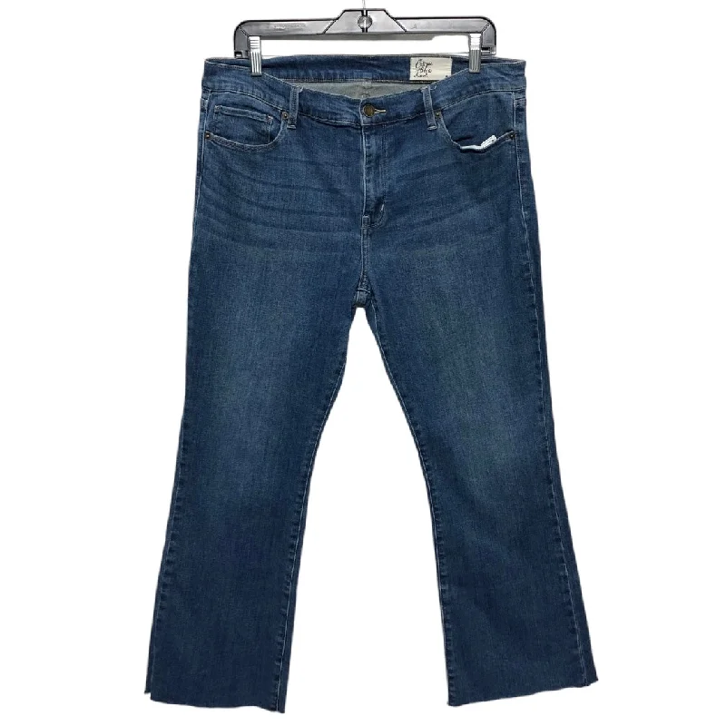 Jeans Cropped By Clothes Mentor In Blue, Size: 14