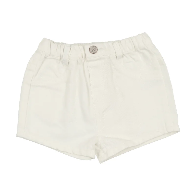 Lil Legs Denim Shorts - White Denim