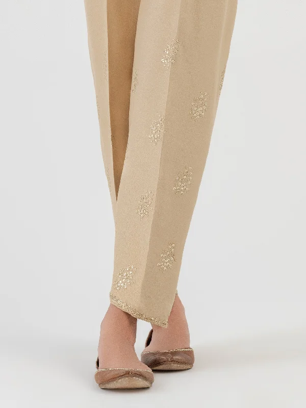 Embellished Crepe Trouser (Pret)