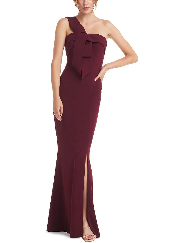 Womens Bow Maxi Evening Dress