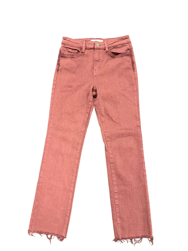 Jeans Straight By Vervet In Mauve, Size: 2