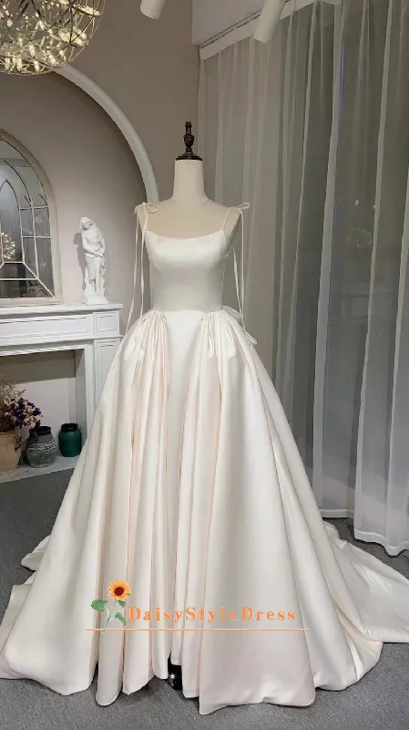 Ball Gown Square Neckline Wedding Dress