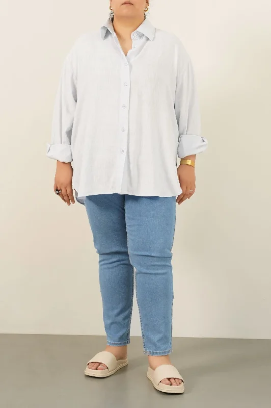 CURVE LINEN SHIRT