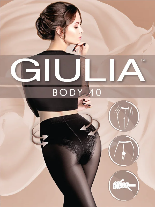 Giulia Body 40 Denier Control Top Tights LAST OF SIZE SMALL