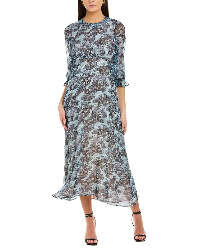 Vilagallo Silk Midi Dress