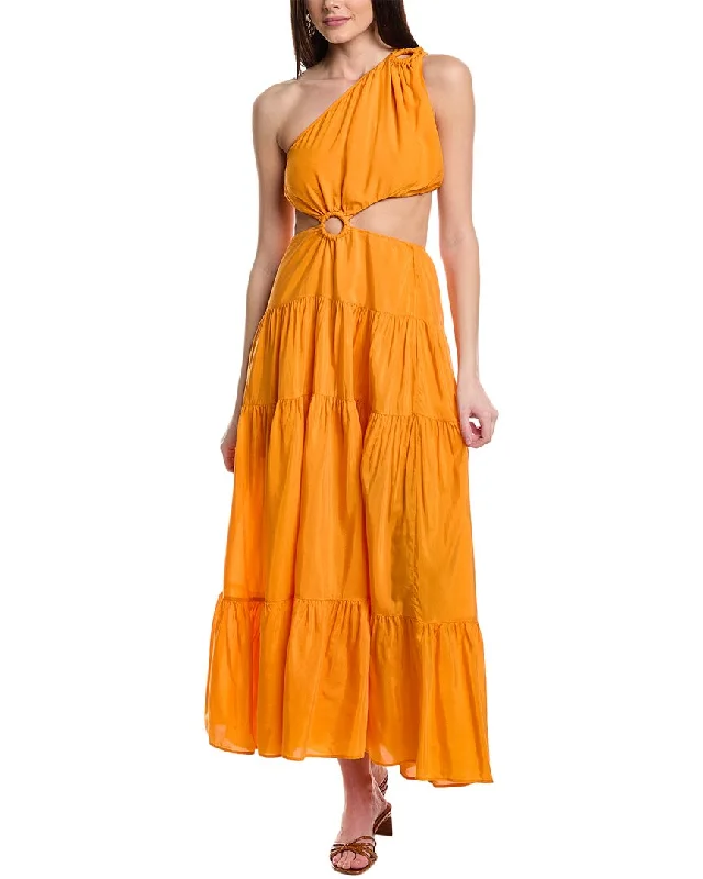 FARM Rio Asymmetrical Maxi Dress