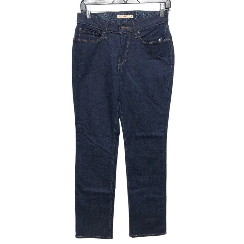 Jeans Straight By Levis In Blue Denim, Size: 4