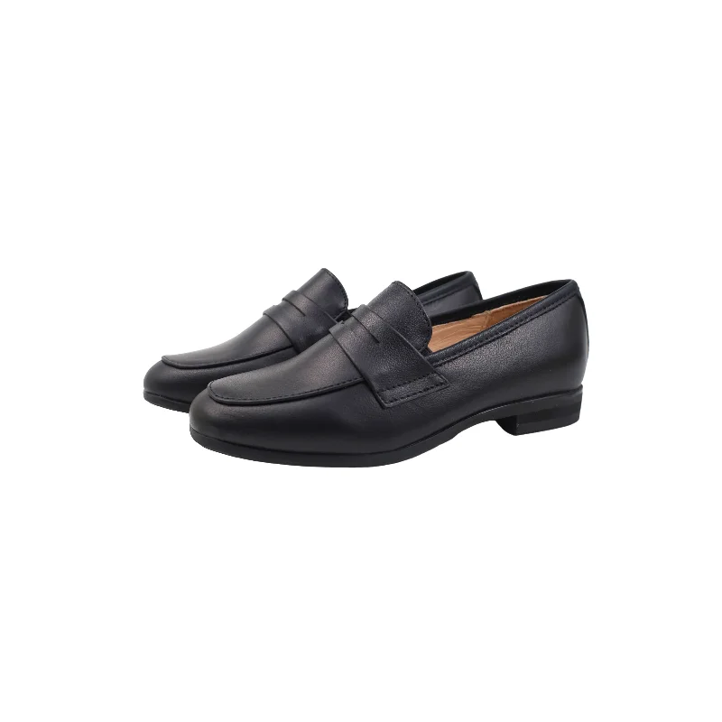 Perroquet Leather Hard Loafers * Black