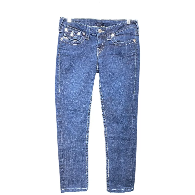 Jeans Straight By True Religion In Blue Denim, Size: 6