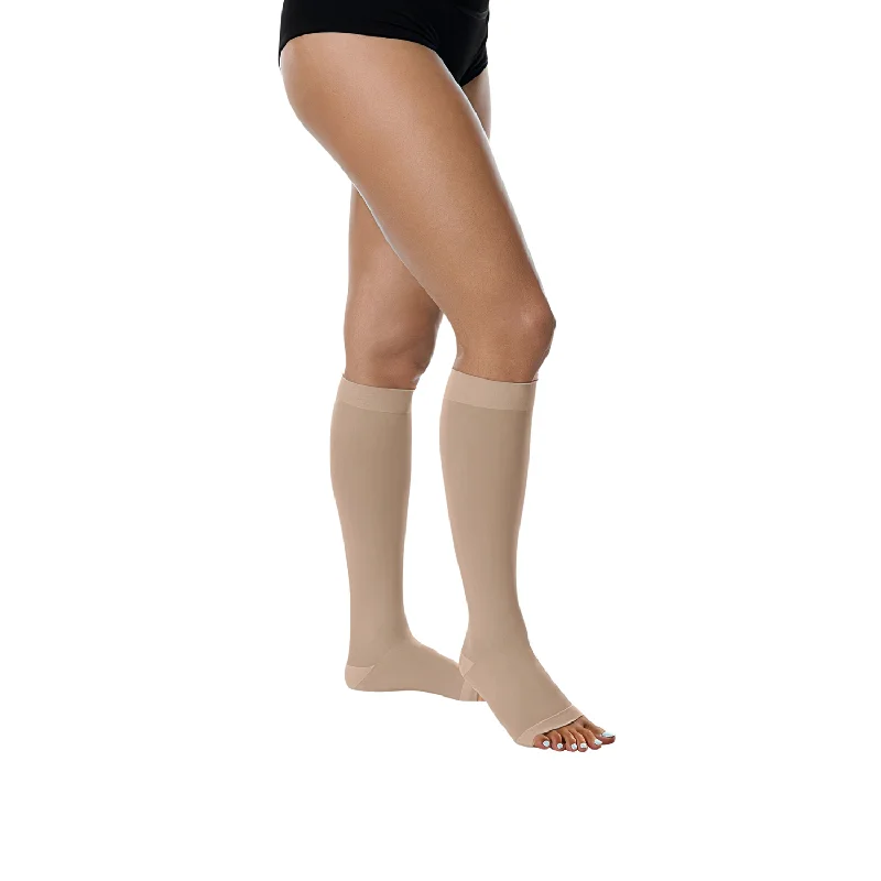 Juzo Basic Compression Stockings, 15-20 mmHg, Knee High, Open Toe