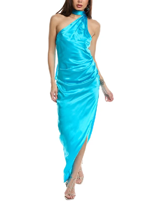 Amanda Uprichard Jaida Silk Maxi Dress