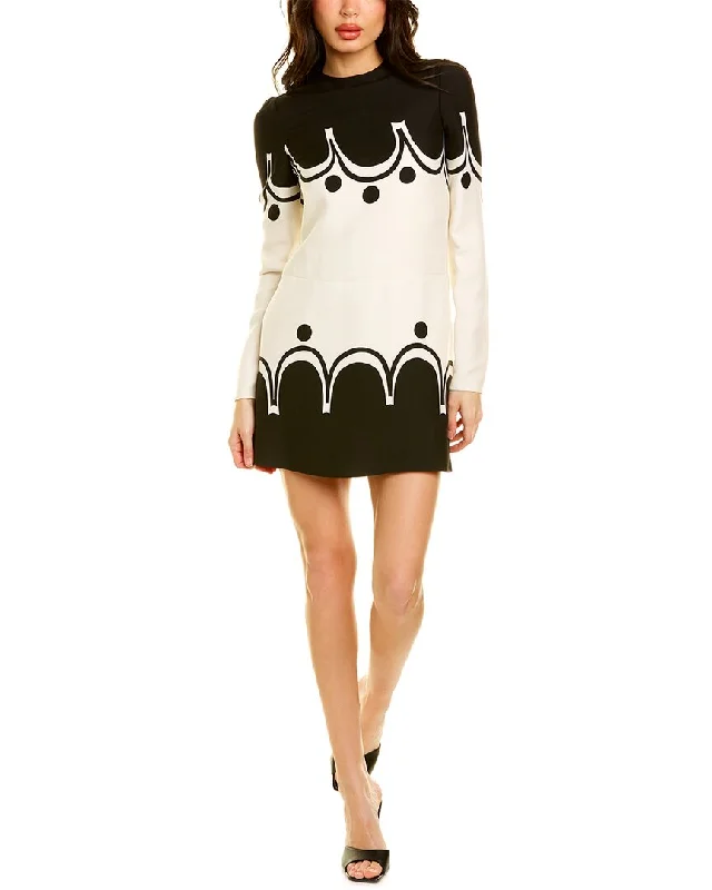 Valentino Wool & Cashmere-Blend Mini Dress