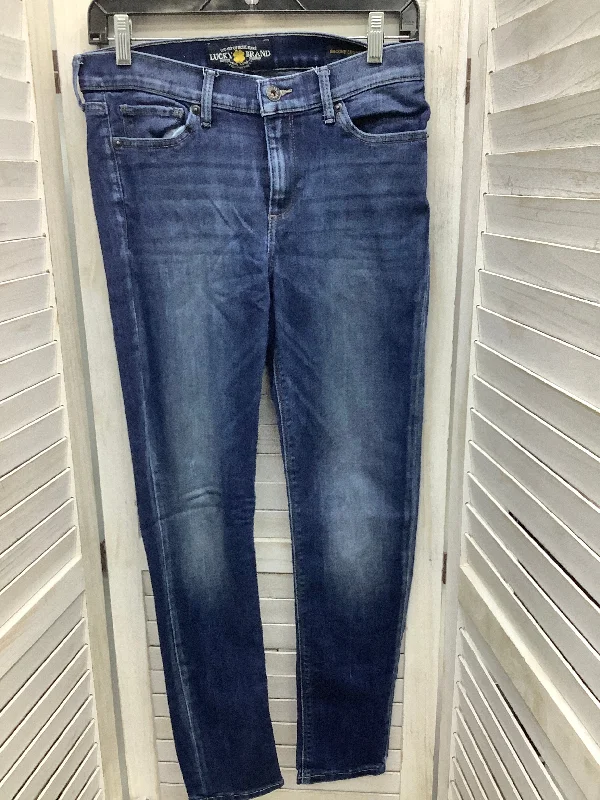 Jeans Boyfriend By Lucky Brand In Blue Denim, Size: 6