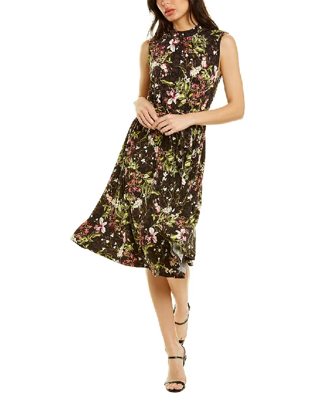 Leota Mindy Shirred Midi Dress